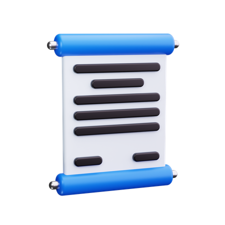 Manuscrit  3D Icon