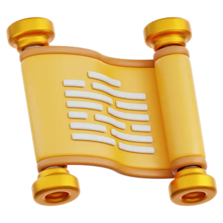 Manuscrit  3D Icon