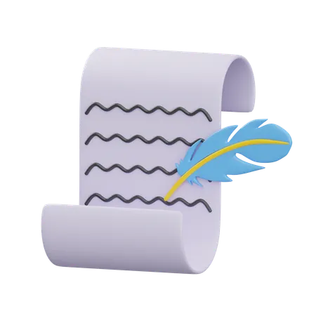 Manuscrito  3D Icon