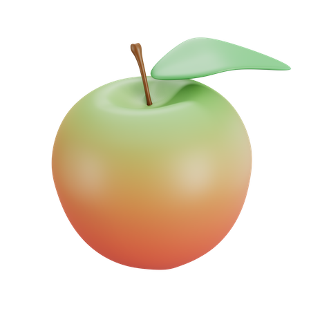 Manzana  3D Illustration