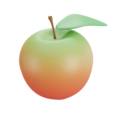 Manzana  3D Illustration