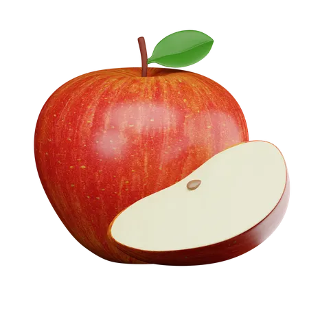 Manzana  3D Illustration