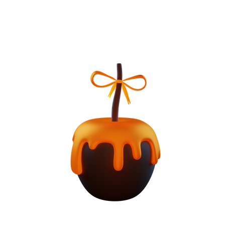 Caramelo de manzana  3D Illustration
