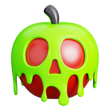 Manzana envenenada  3D Icon