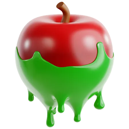 Manzana envenenada  3D Icon