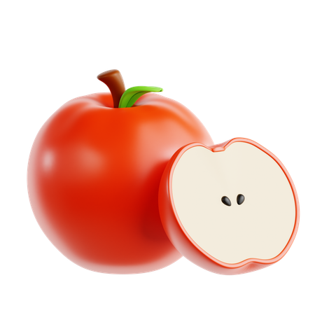 Fruta de manzana  3D Icon