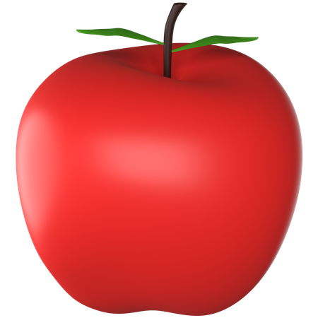 Manzana roja  3D Icon