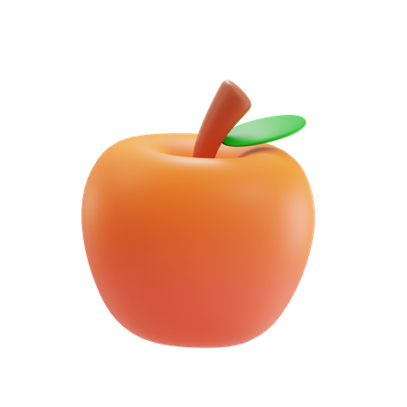 Manzana roja  3D Icon