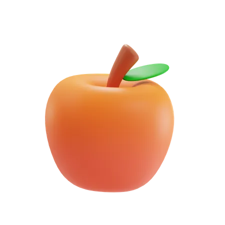 Manzana roja  3D Icon