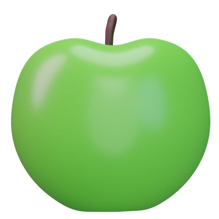 Manzana verde  3D Icon