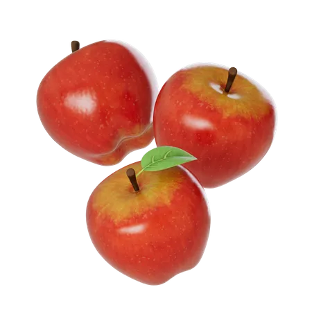 Manzanas  3D Illustration