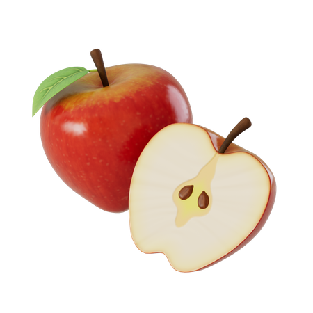 Manzanas  3D Illustration