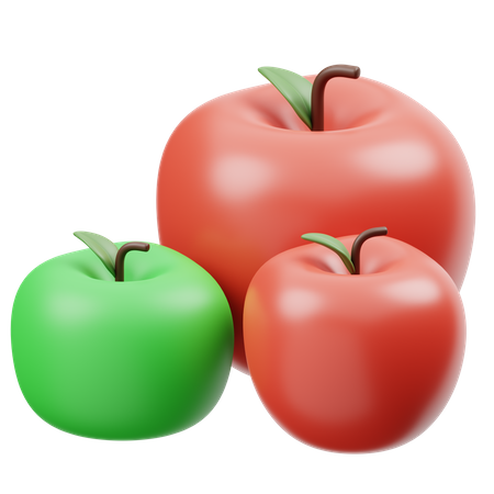 Manzanas  3D Icon