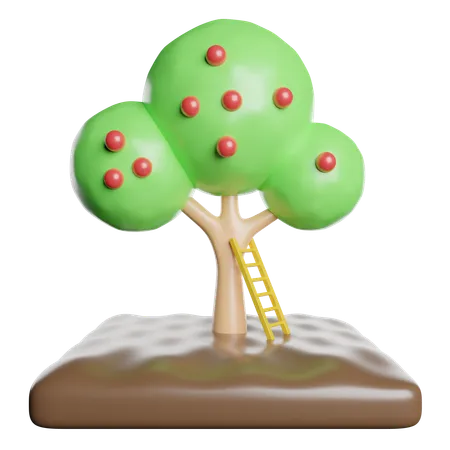 Árbol de manzana  3D Icon