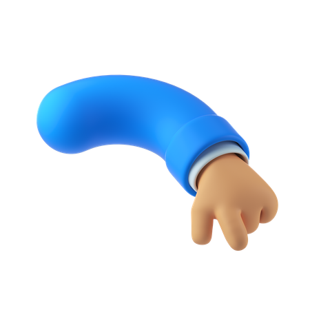 Mão apontando o dedo  3D Icon