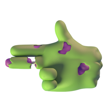 Mão arma zumbi mão  3D Icon