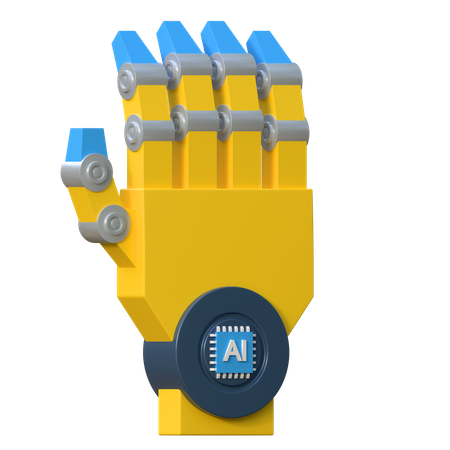 Mão artificial  3D Icon
