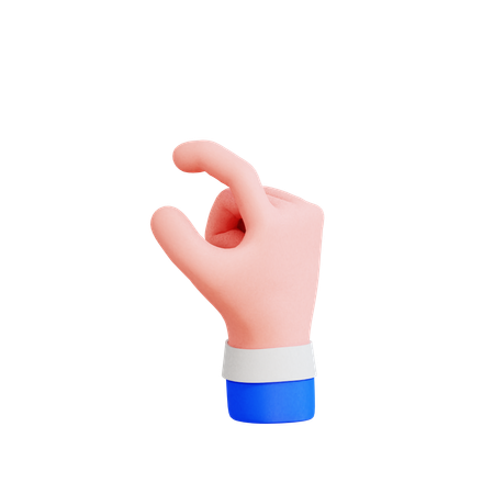 Beliscando a mão  3D Icon
