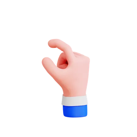 Beliscando a mão  3D Icon