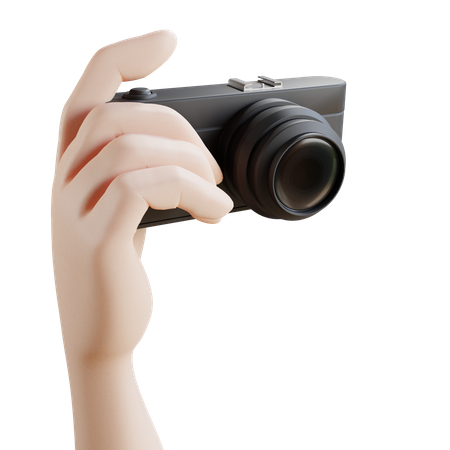 Mão com câmera  3D Icon