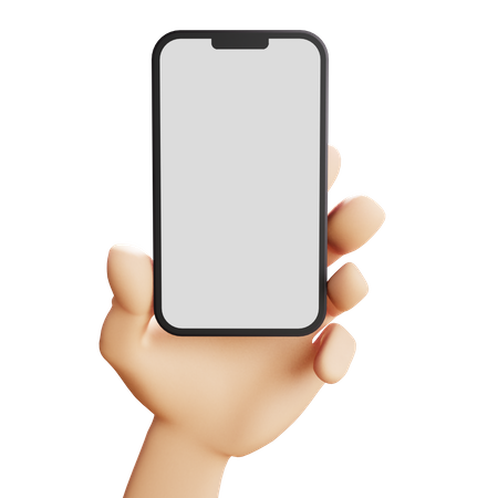 Mão com iphone  3D Icon