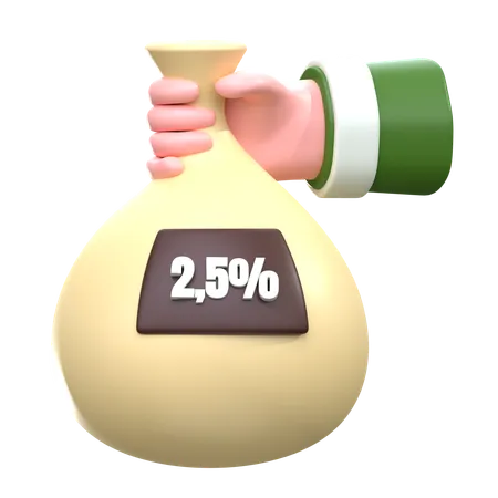 Mão dê zakat  3D Icon