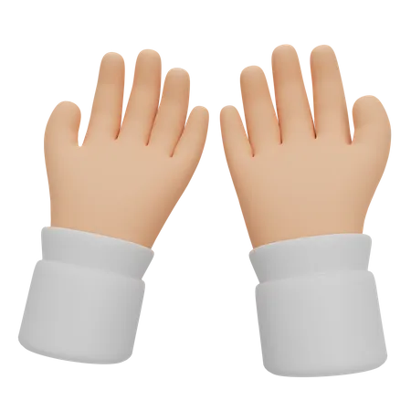 Mão de oração  3D Illustration