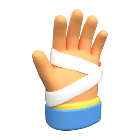Mão machucada  3D Icon