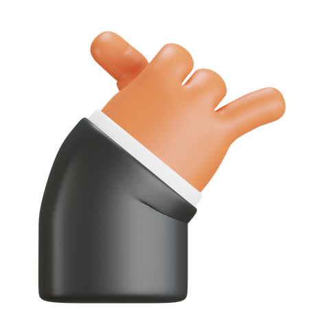 Mão mostrando o gesto de me chamar  3D Icon