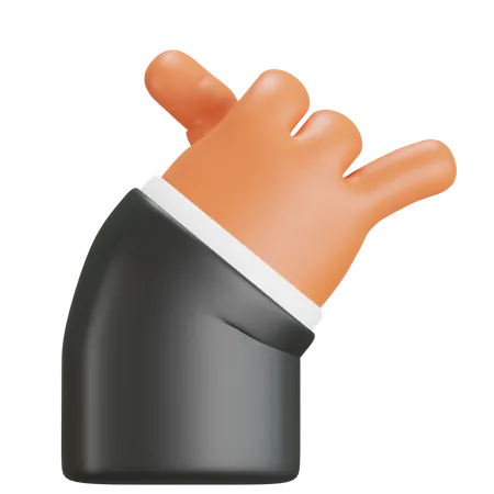 Mão mostrando o gesto de me chamar  3D Icon