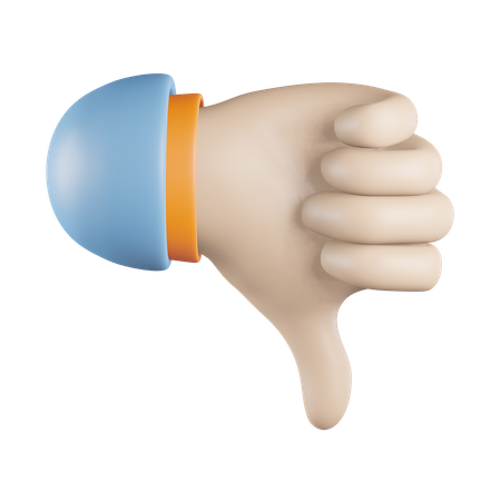 Antipatia de mão  3D Icon