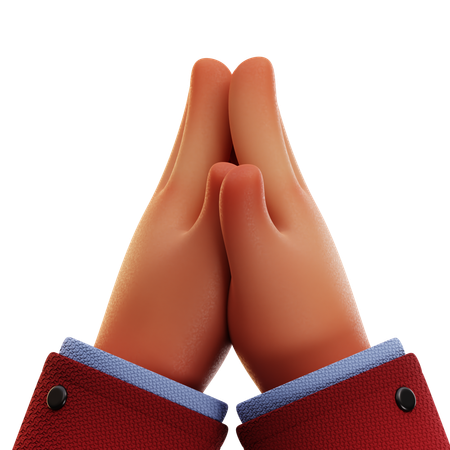 Mão orando  3D Icon