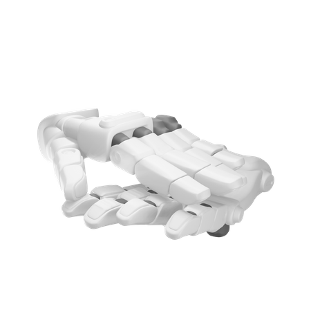Mão robótica batendo palmas  3D Illustration