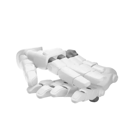 Mão robótica batendo palmas  3D Illustration