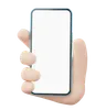 Mão segurando smartphone