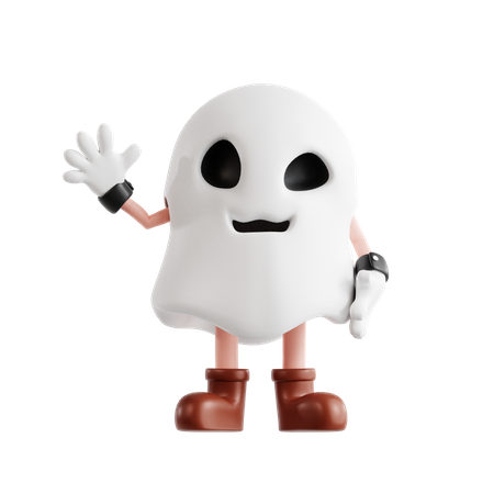 Mão de tecelagem fantasma  3D Illustration