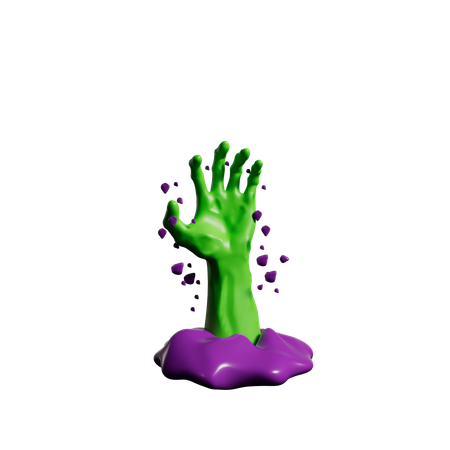 Mão Zumbi  3D Icon