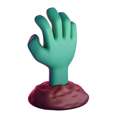 Mão Zumbi  3D Icon