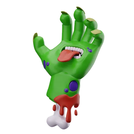 Mão Zumbi  3D Icon