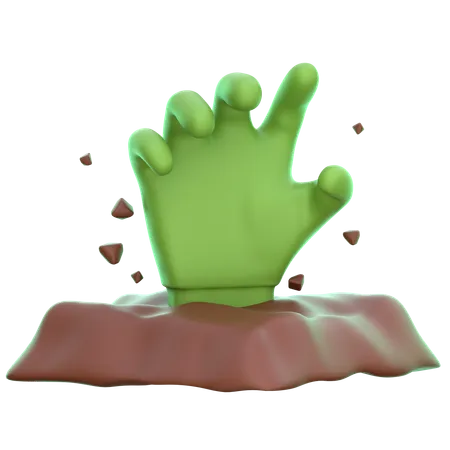 Mão Zumbi  3D Icon