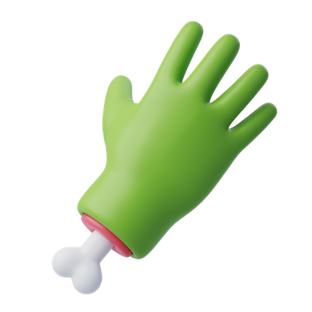 Mão Zumbi  3D Icon