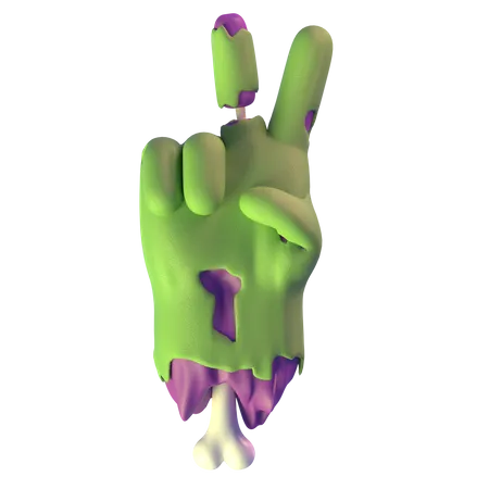 Mão de zumbi da vitória  3D Icon