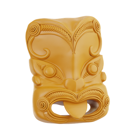 マオリのマスク  3D Icon