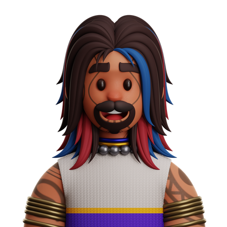 Maori People  3D Icon