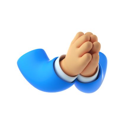 Mãos de aplauso  3D Icon