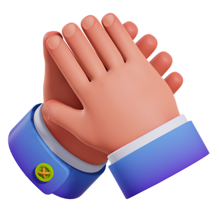 Mãos de aplauso  3D Icon
