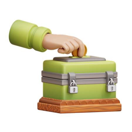 Mãos e doações  3D Icon