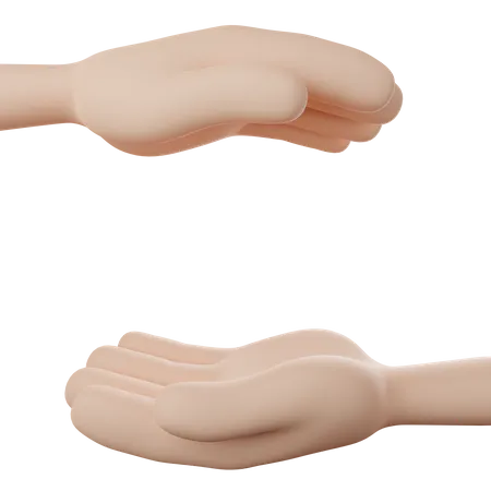 Mãos misericordiosas  3D Icon