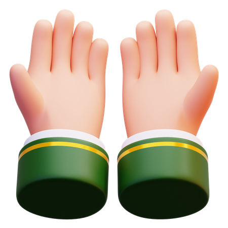 Mãos orando  3D Icon