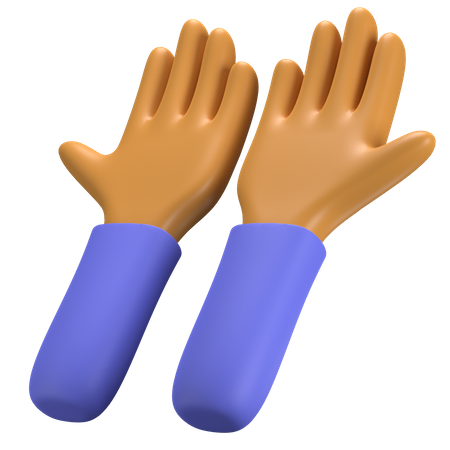 Mãos orando  3D Icon